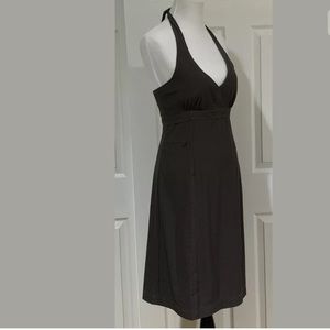 Athleta Pack Everywhere Halter Dress Brown size 6